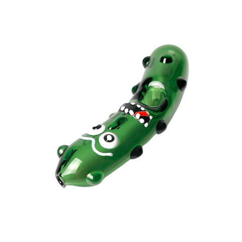 Spooky Green Pickle Handpipe