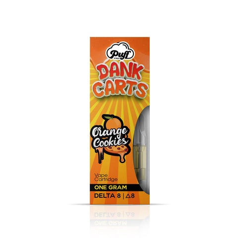 Delta-8 Dank Carts Vape Cartridge: Orange Cookies
