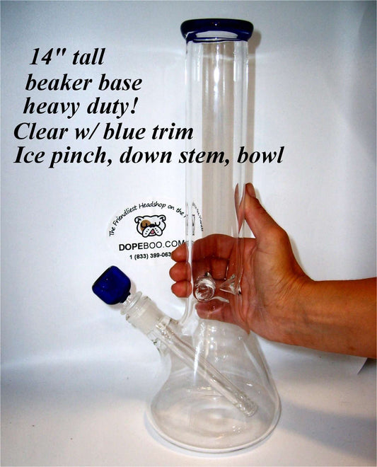 14 Inch Super Thick Glass Beaker Bong