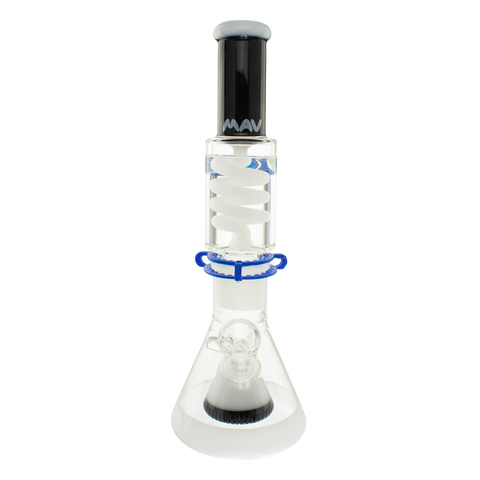 Black and White Slitted Pyramid Beaker Freezable Coil System