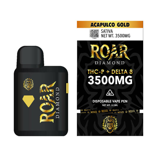 Roar Diamond THC-P + Delta 8 3500MG - Acapulco Gold