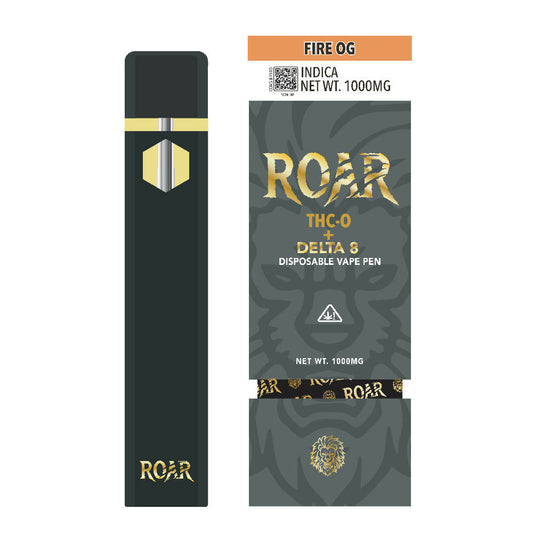 Roar 1ML THC-P + D8 1000MG - Fire OG - Box (5 Pack)