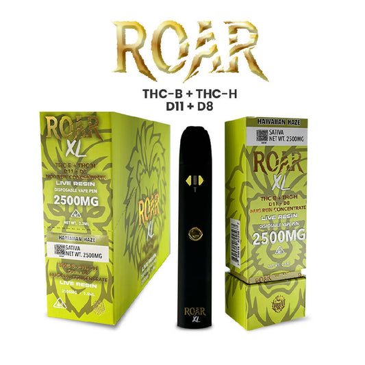 Roar XL THC-P + D8 2500MG - Hawaiin Haze - Box (5 Pack)