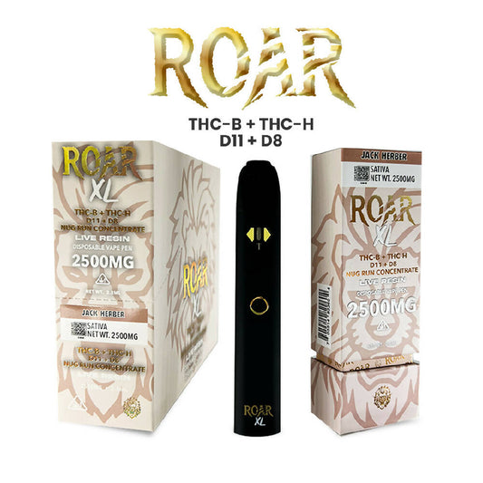 Roar XL THC-P + D8 2500MG - Jack Herber - Box (5 Pack)
