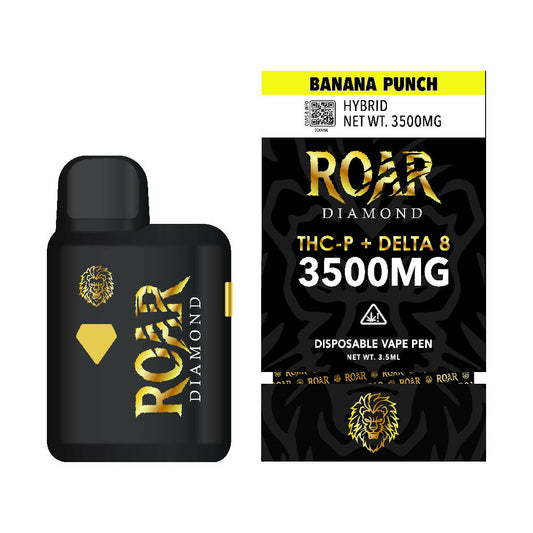 Roar Diamond THC-P + Delta 8 3500MG - Banana Punch