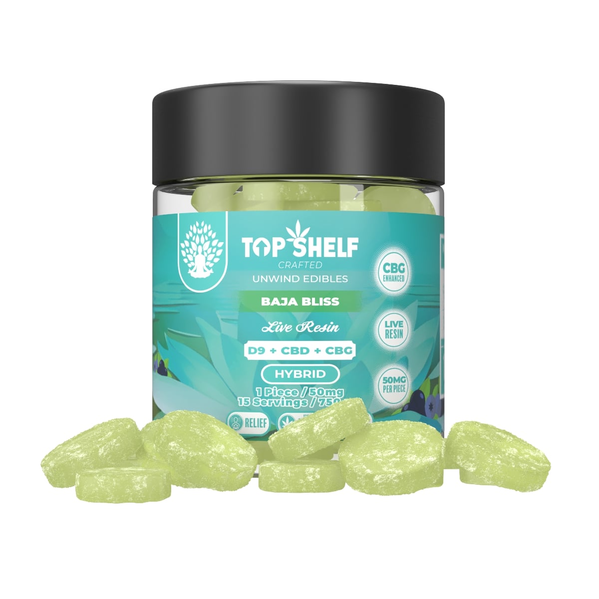 Baja Bliss Delta 9 Full Spectrum Edible 750mg Jar – DopeBoo