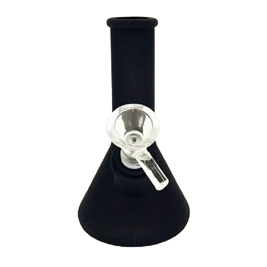 5 inch Silicone St\Water Bong w 14mm Glass Male Bowl