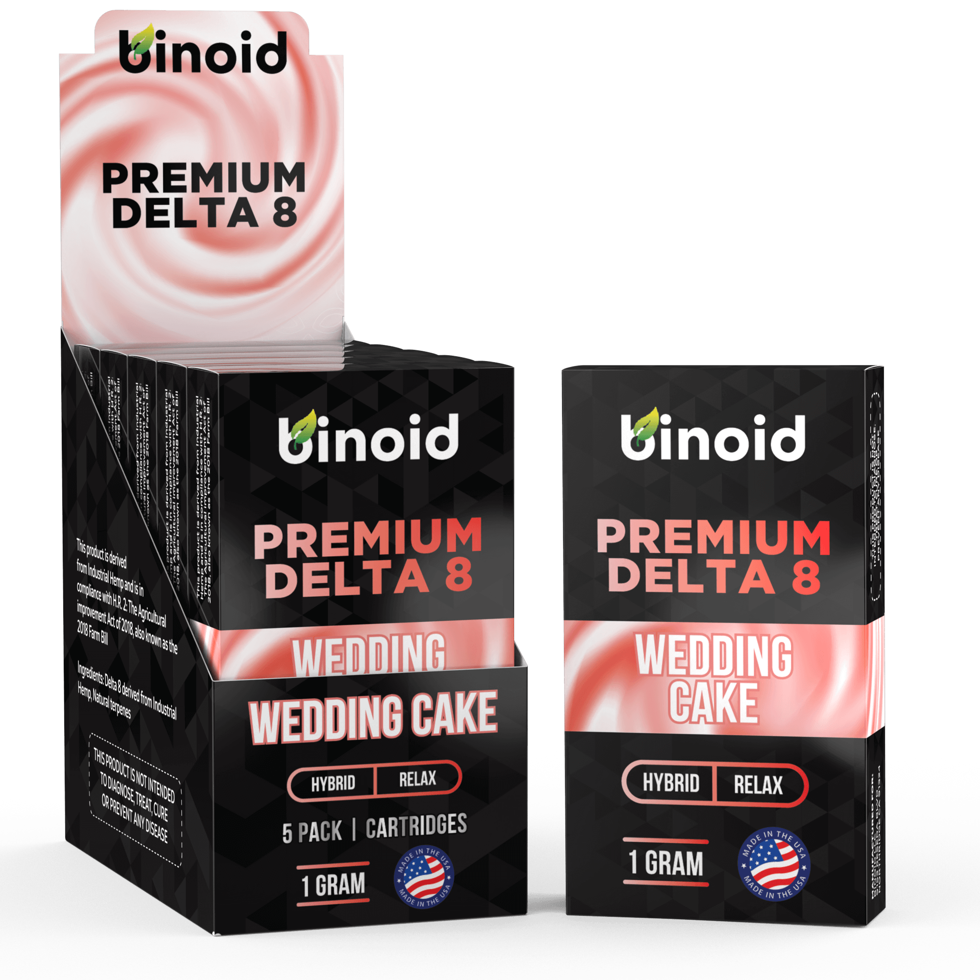 DELTA 8 THC VAPE CARTRIDGE – WEDDING CAKE – DopeBoo