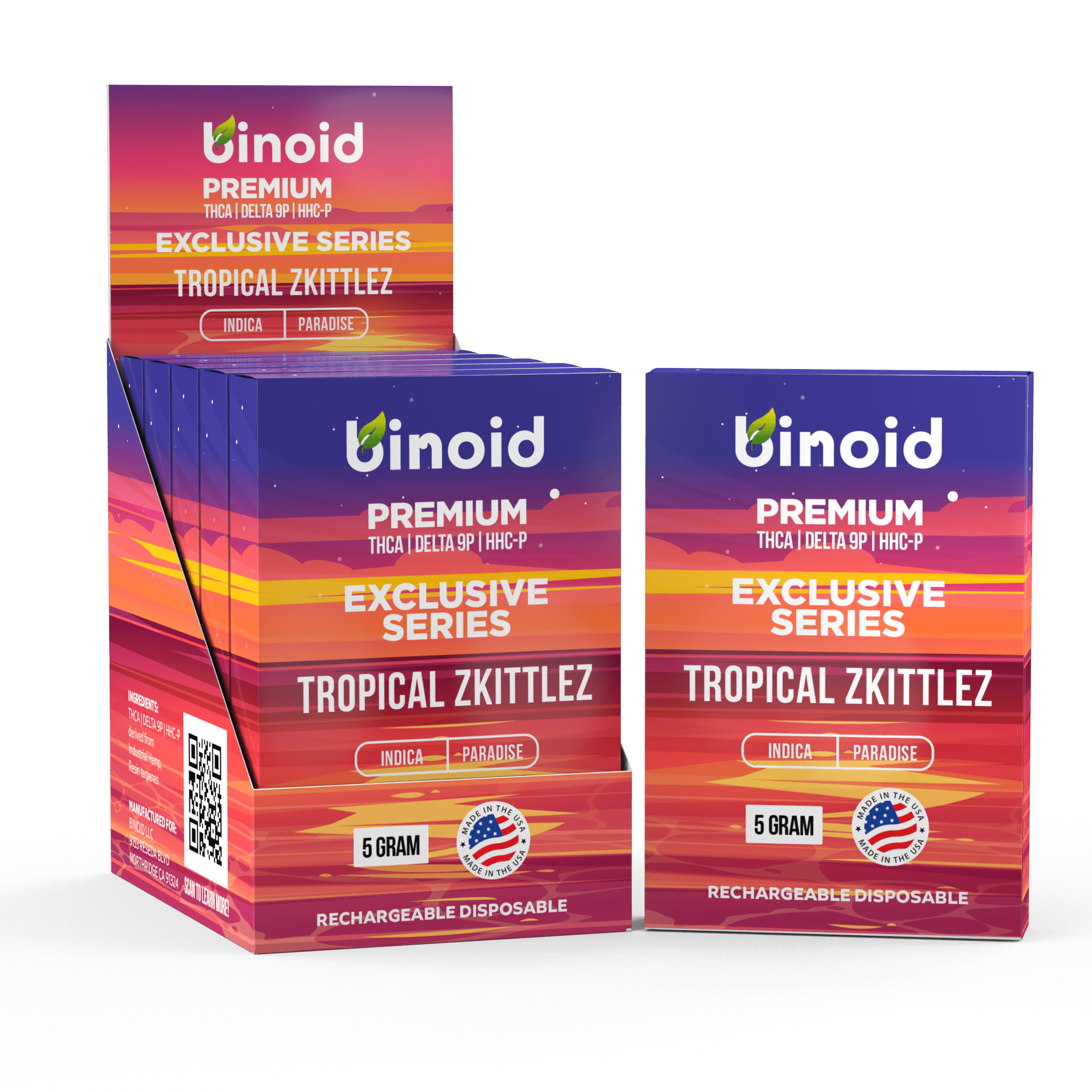 EXCLUSIVE SERIES 5 GRAM DISPOSABLE VAPE – TROPICAL ZKITTLEZ – DopeBoo