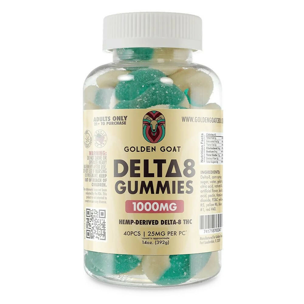 Delta 8 Gummies 1000mg - Blue Raspberry Rings