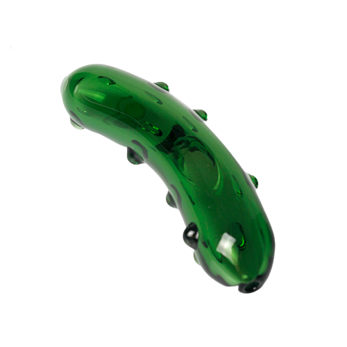 Spooky Green Pickle Handpipe