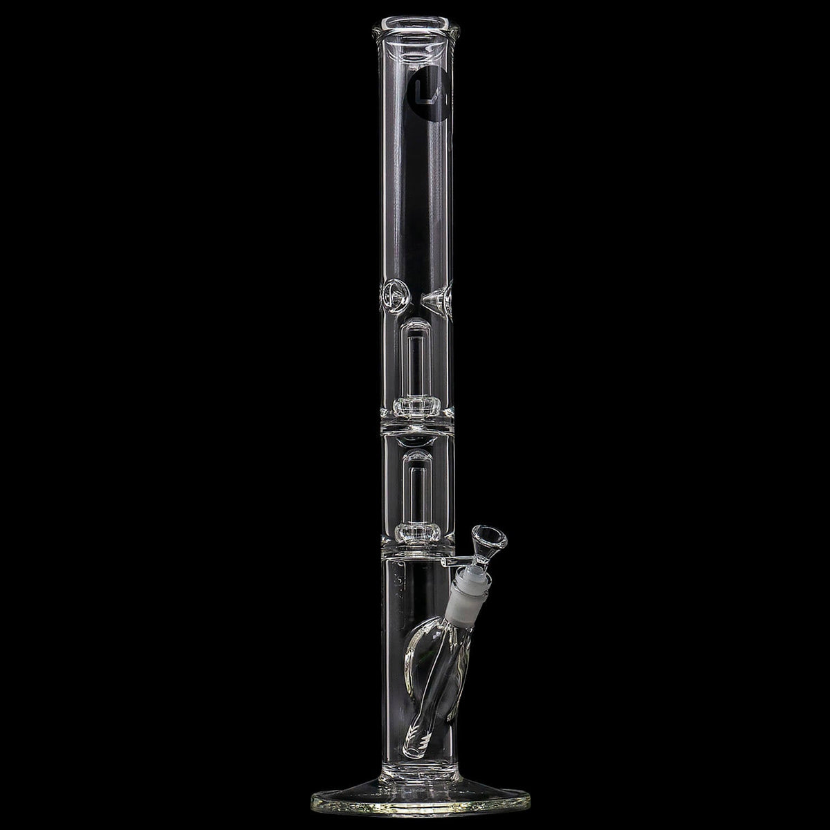 LA Pipes Thick Glass Straight Showerhead Perc Water-Pipe
