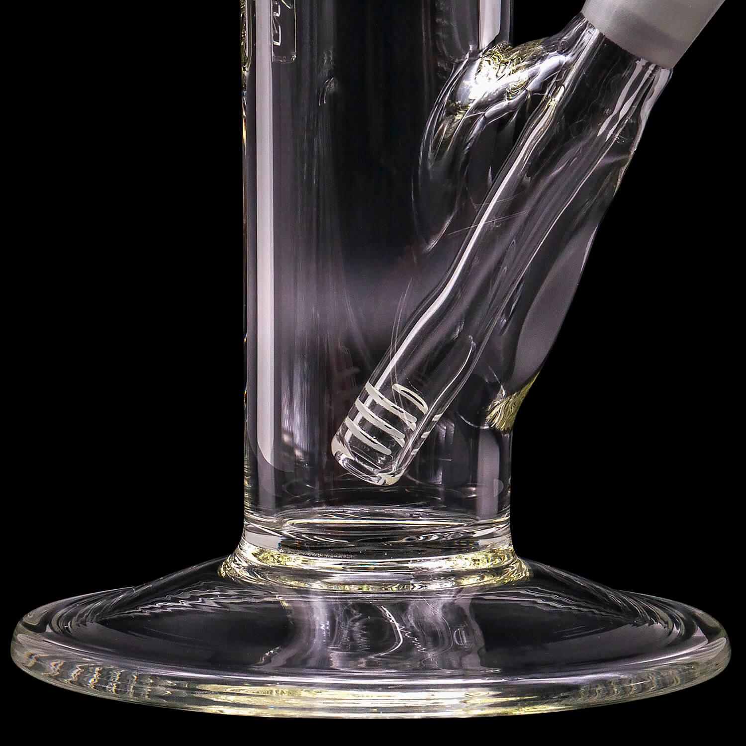 LA Pipes Thick Glass Straight Showerhead Perc Water-Pipe