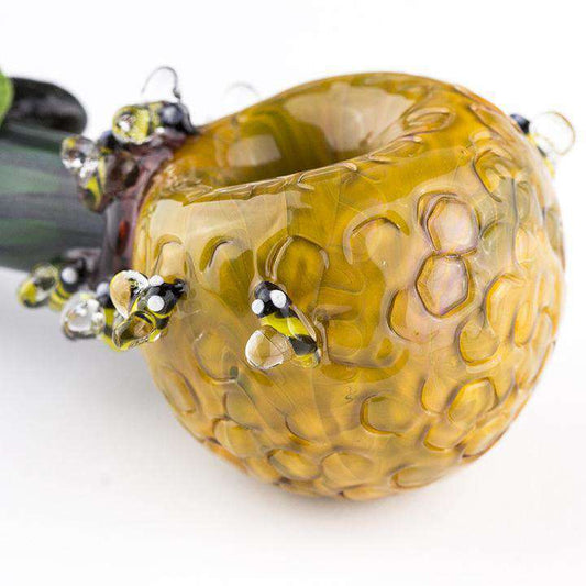 Empire Glassworks Beehive Themed Large Spoon Pipe