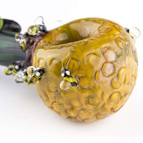 Empire Glassworks Beehive Themed Large Spoon Pipe