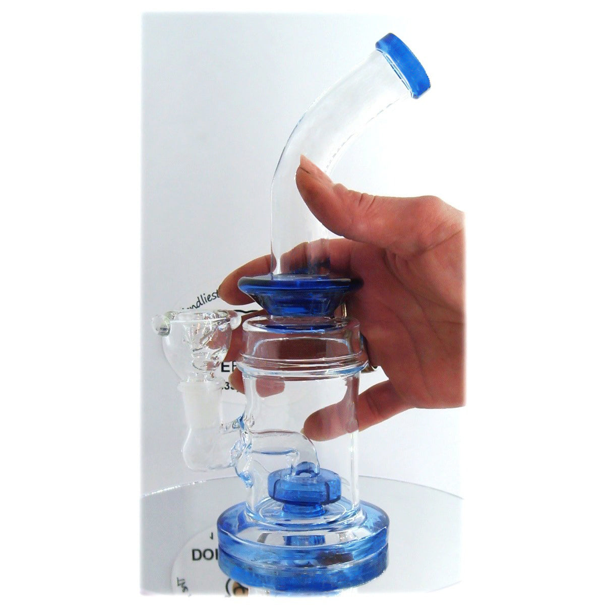 16 Inch Big Heavy Tree Perc Glass Bong Quality Tobacco Smoking Water Pipe  Hookah