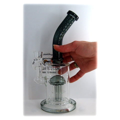 10" Water Pipe with Tree Perc & Bent Neck