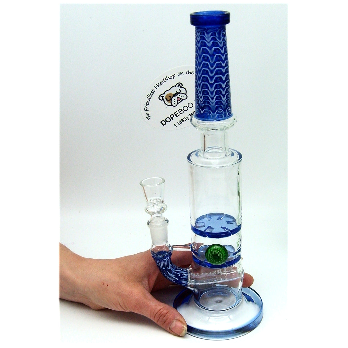 14 Inch Heady Glass Bong with Triple Percs