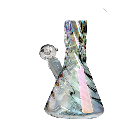 12.5 inches Twister Beaker Glass Bong Pipe