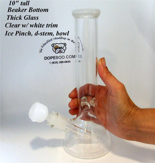 10 Inch Thick Glass Classic Beaker Bong