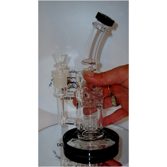 8 Inch Bong with Swiss Percs & Drum Percolator