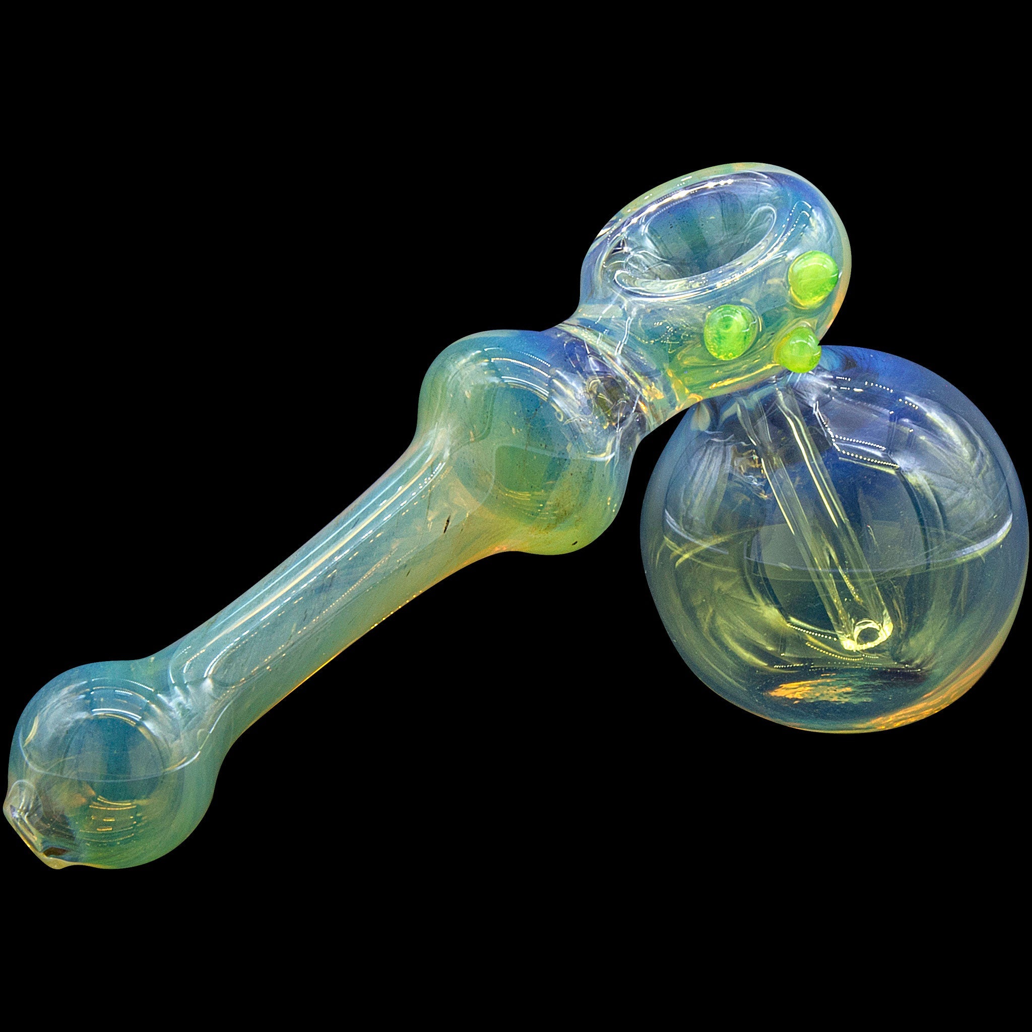The "Silver Hammer" Fumed Hammer Bubbler Pipe (Various Colors)