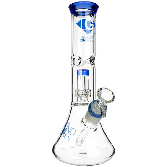 Diamond Glass 11" UFO Bong w/ Matrix & Showerhead Perc