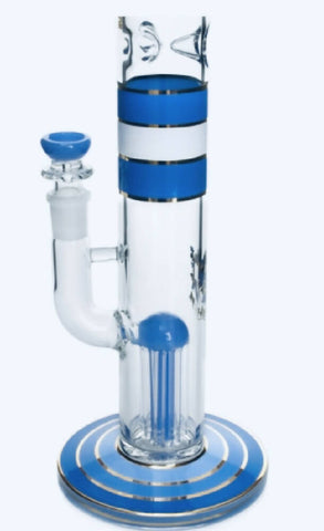 17.5 Inches Percolator Bong With 8 Arm Tree Perc & Ice Catcher
