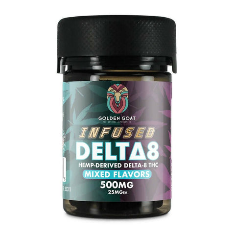 Infused Delta-8 Gummies, 500mg – Mixed Flavors, 20ct