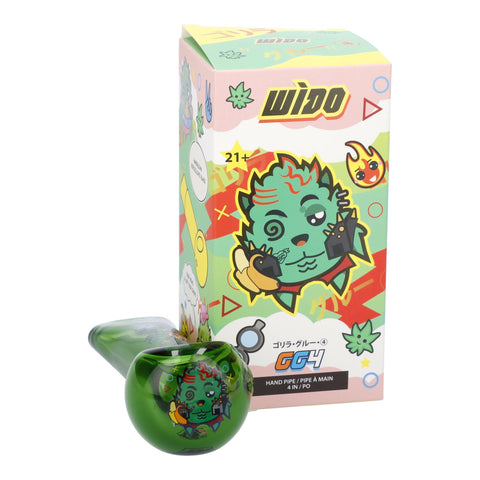 4" GG4 Hand Pipe - Transparent Green