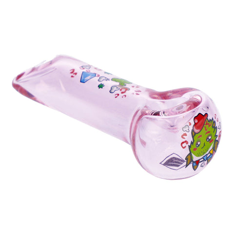 4" Pink Kush Hand Pipe - Transparent Pink