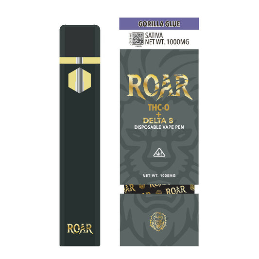 Roar 1ML THC-P + D8 1000MG - Gorilla Glue - Box (5 Pack)