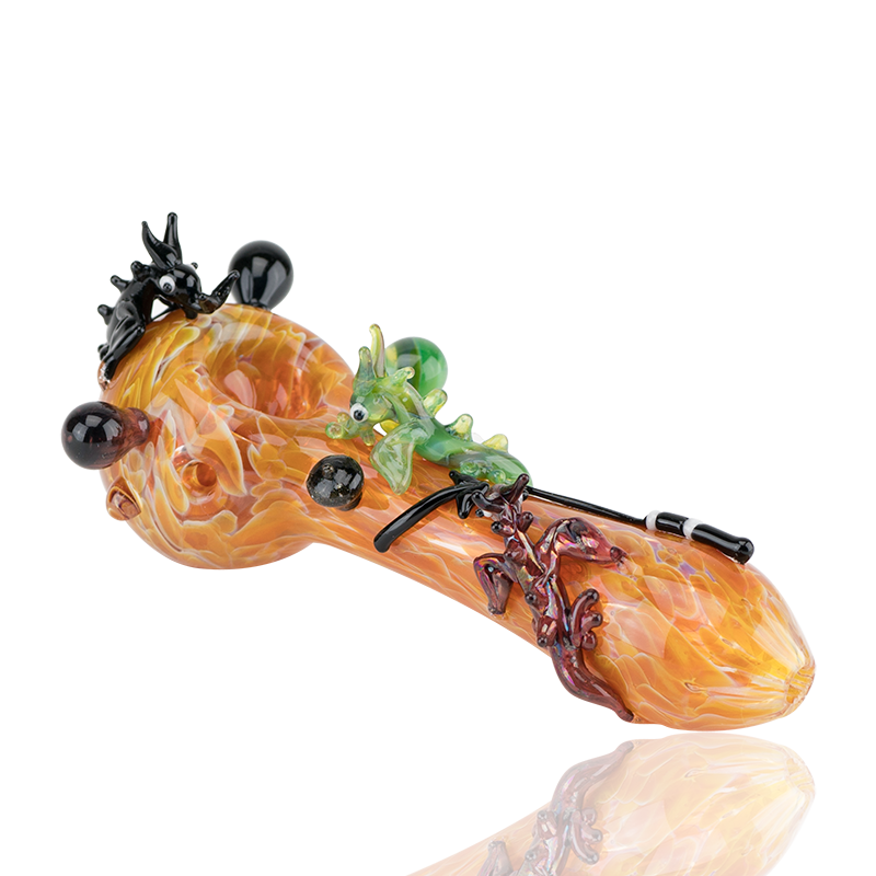 Empire Glassworks Spoon Pipe - Dragons