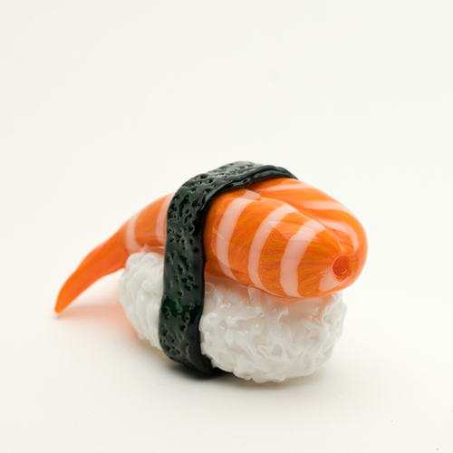 Empire Glassworks Dry Pipe - Shrimp Nigiri