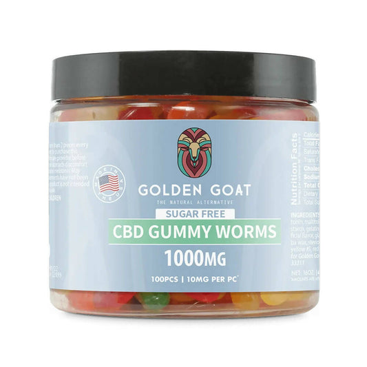 CBD Sugar Free Gummies 1000MG - Clear Worms