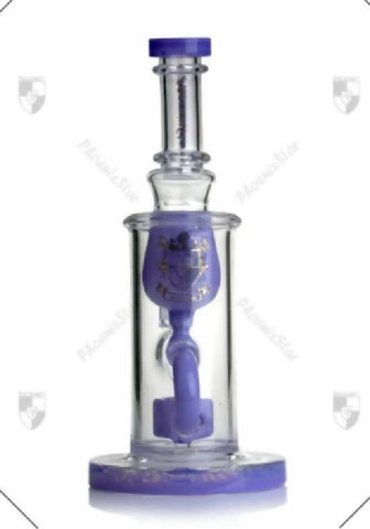 7.8 Inches Mothership Fab Klein Round Base Mixed Colors Bubbler