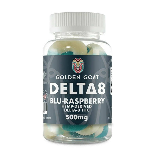Delta 8 Gummies 500mg - Blue Raspberry Rings