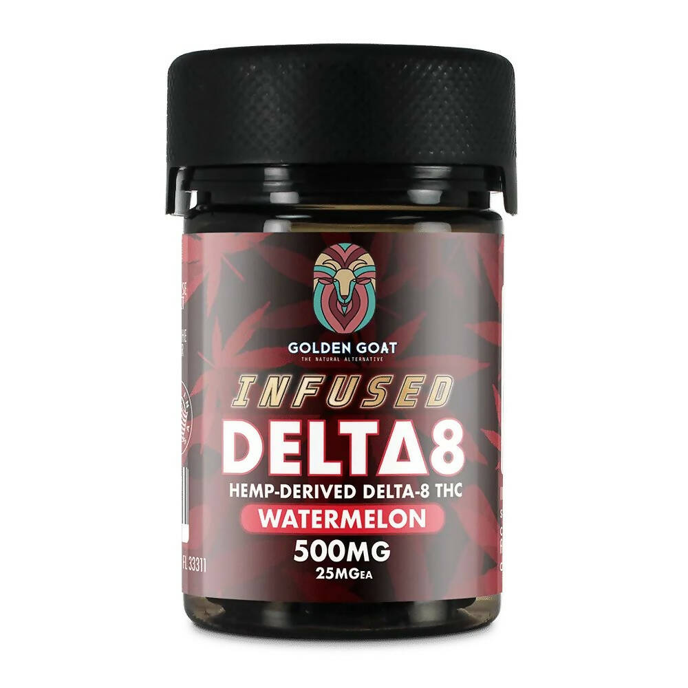 Infused Delta-8 Gummies, 500mg – Watermelon, 20ct