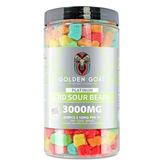 Platinum CBD Gummies 3000mg - Sour Bears