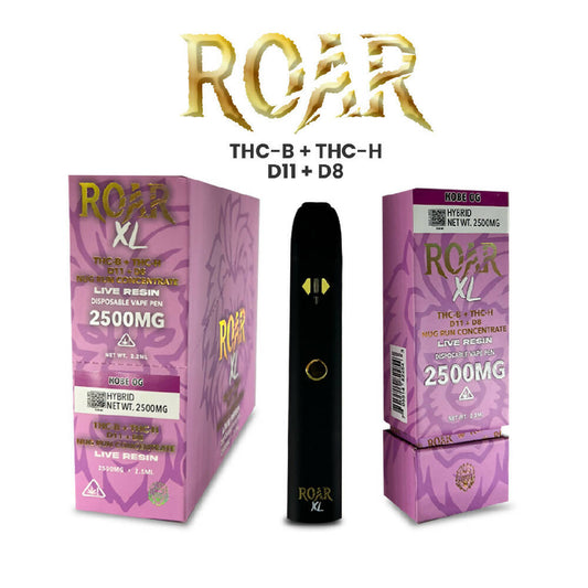 Roar XL THC-P + D8 2500MG - Kobe OG - Box (5 Pack)