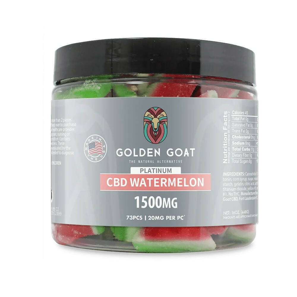 Platinum CBD Gummies 1500mg - Watermelon