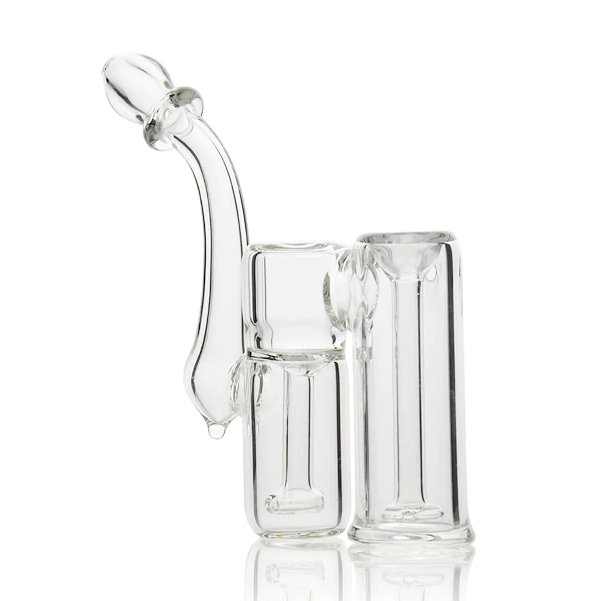 1Stop Glass 6" Clear Double Chamber Bubbler