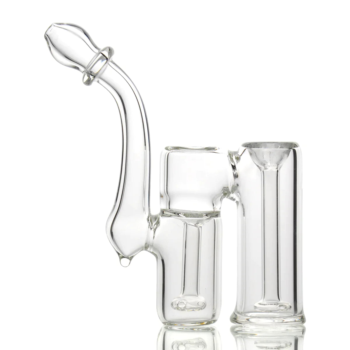1Stop Glass 6" Clear Double Chamber Bubbler