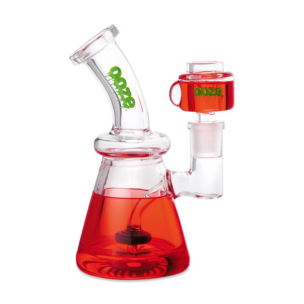 Ooze Glyco Glycerin Chilled Glass Water Pipe - Scarlet