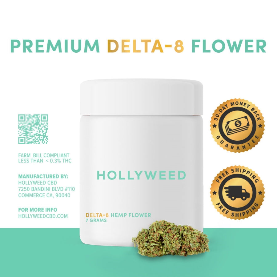 Hollyweed DELTA-8 HEMP FLOWER – HAWAIIAN HAZE