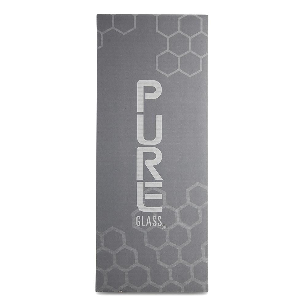 Pure Glass 12" Grid Gatling Beaker Male - Clear