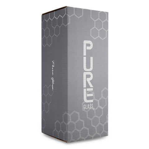 Pure Glass 12" Insight 3D Beaker - Clear & Smoke Black