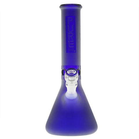 PURE Glass 12" Classic Beaker - Blue Frost