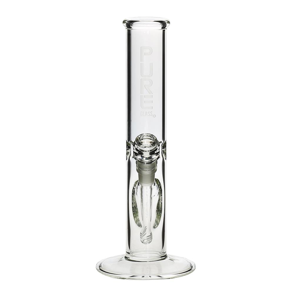 Pure Glass 12" Straight Water Pipe - Clear