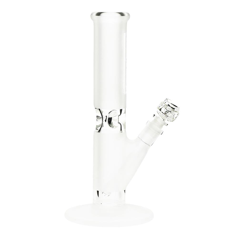 Pure Glass 12" Straight Water Pipe - Frost 3D Etch